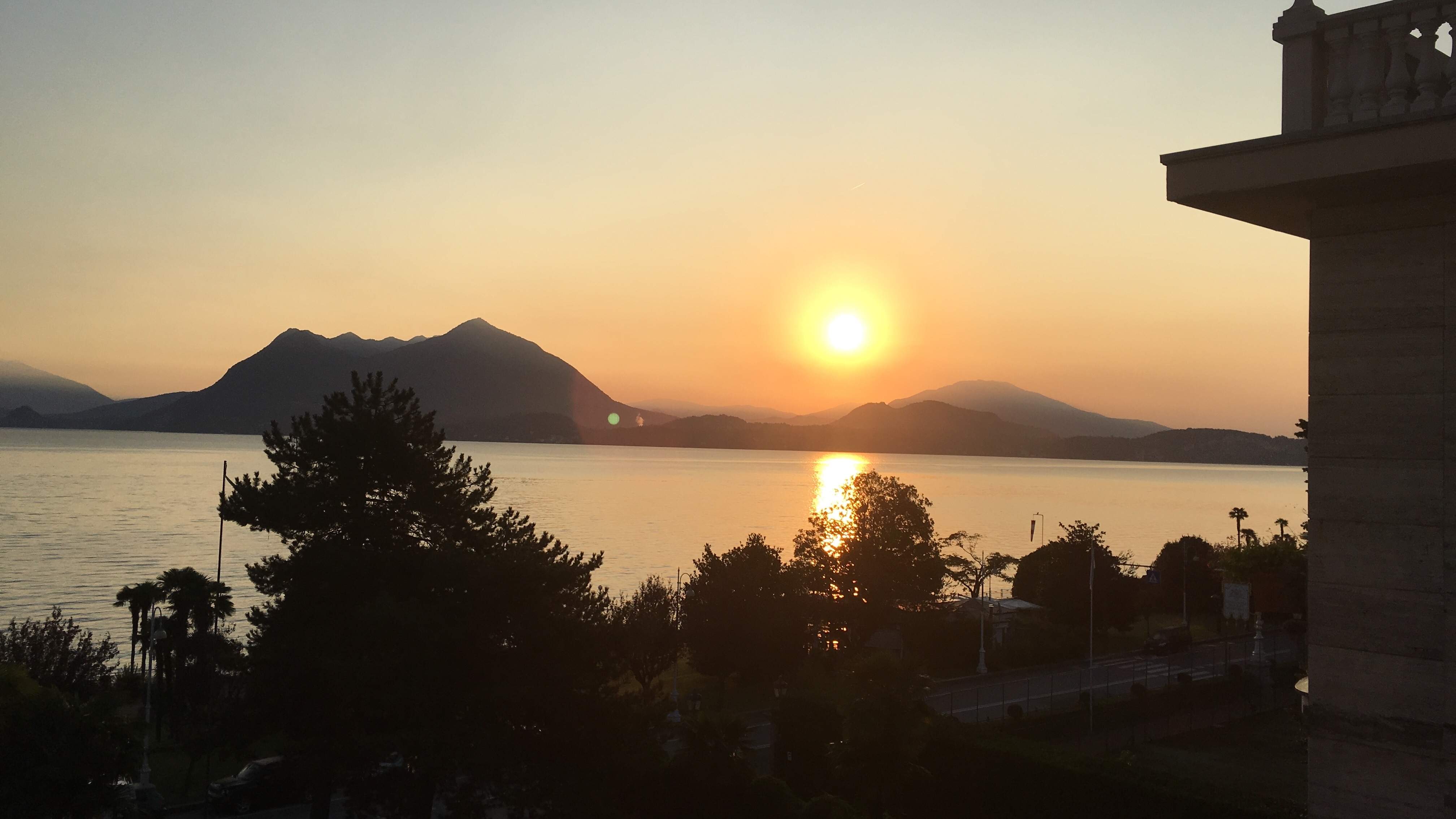 Lac de Lugano soir
